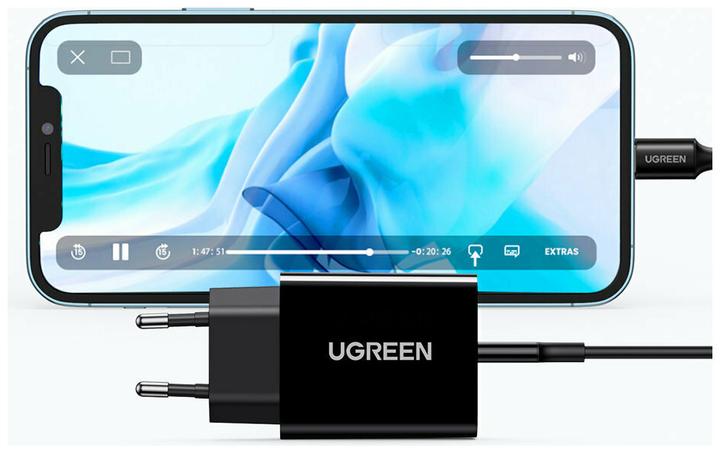 Image du produit Ugreen CD137 20W PD 3.0 USB-C wall charger IP - USB-C (20 W)
