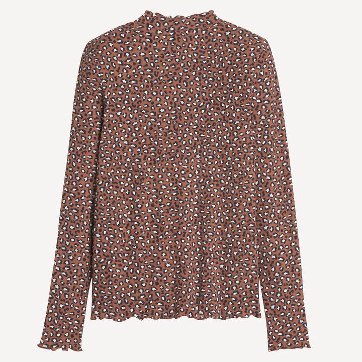 Actual product image La Redoute Collections Langarmshirt mit Leopardenmuster (152)