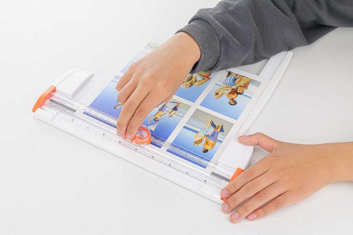 Actual product image Peach Rotary cutter A4 3in1 3 cutting modes PC200-10 white (5 Sheets, A4)