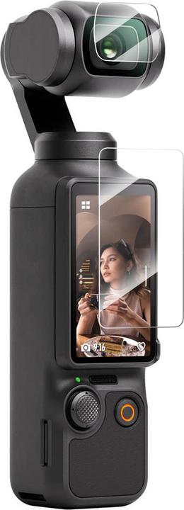 Image du produit Telesin Film de verre trempé pour Osmo Pocket 3( film de lentille 2pcs,film de protection d'écran 2pcs) (DJI Osmo Pocket 3)