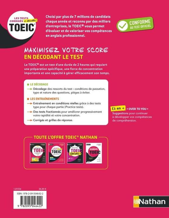 Produktbild TOEIC : les tests corrigés et décodés! (Französisch, Leitch Paul, Stern Serena Murdoch, Stults J., 2025)