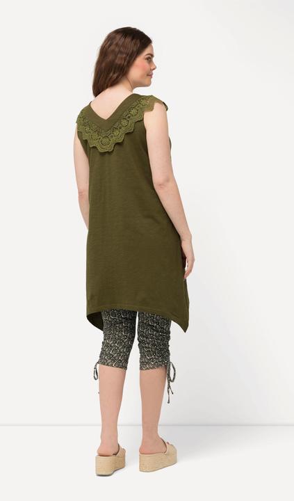 Produktbild Ulla Popken Longtop, Spitze, V-Ausschnitt, ärmellos (46, 48)