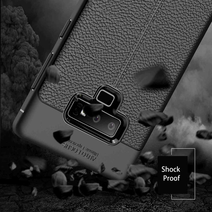 Actual product image Cadorabo TPU Cover Faux Leather Structure (Samsung Galaxy Note 9)