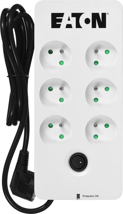 Produktbild Eaton Überspannungsschutz PB6F (6 x UTE, 10 A, weiss) (6 x, CEE 7/5, 1.50 m)