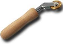 Leister 106.972 Andrückrolle Ø 28 x 6 mm, Messing kugelgelagert