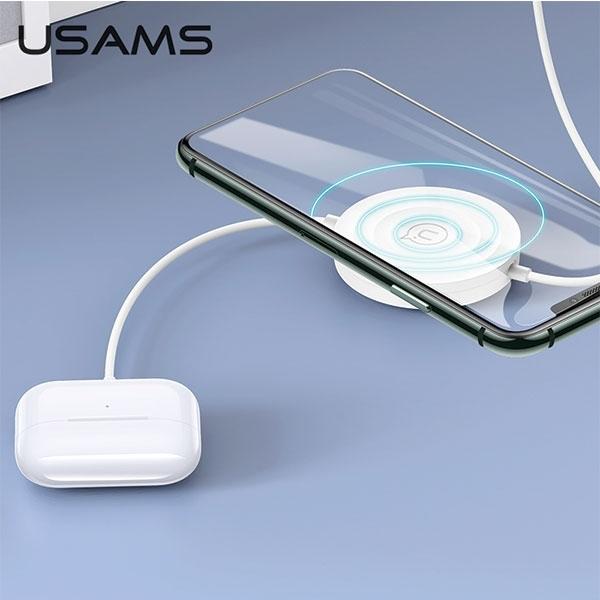Image du produit Usams Ład. indukcyjna US-CC096 10W z kablem lightning czarny/black CC96WH01 (10 W)