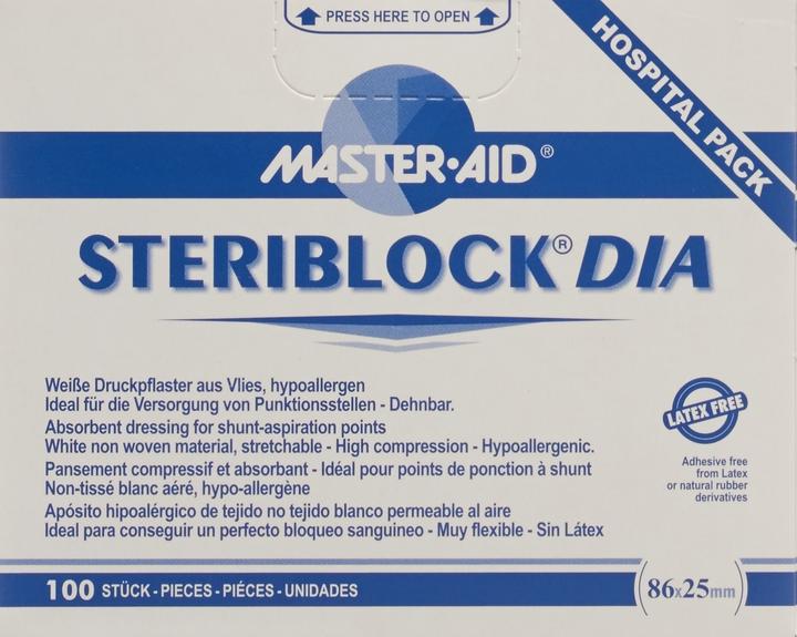 Actual product image Master Aid Fleece plaster 86x25mm sterile (100 x)