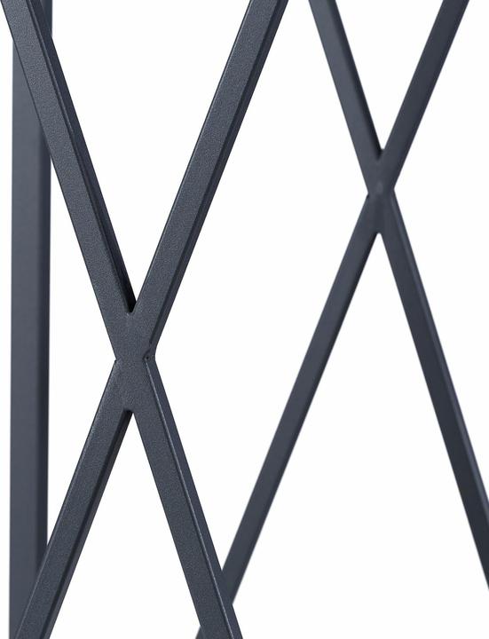 Image du produit Relaxdays Étagère murale ronde, bois et métal (50 x 18,5 x 50 cm)