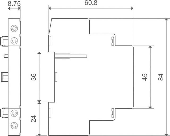Produktbild Finder Contactor auxiliary contact 2 NO 6A