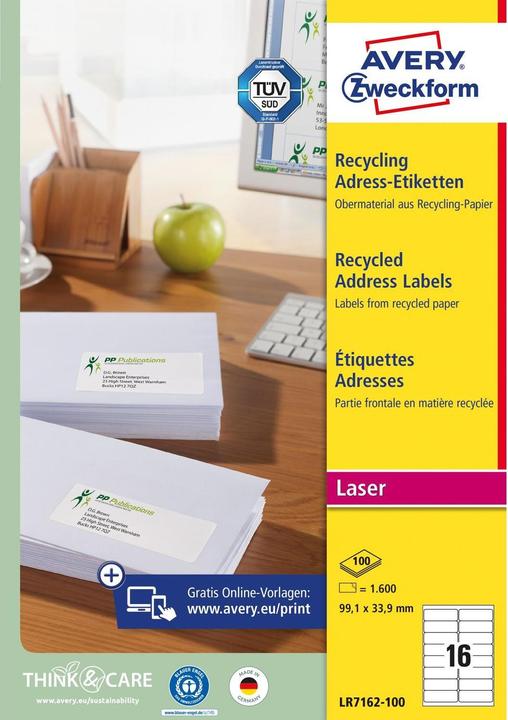 Image du produit Avery Étiquettes d'adresse recyclées