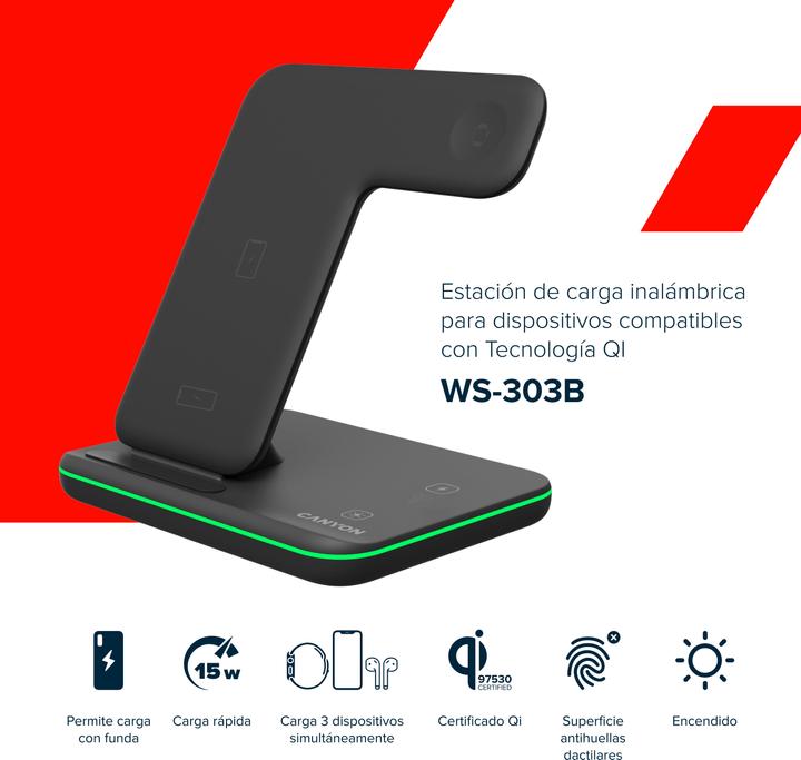 Actual product image Canyon Wireless Dock 3in1 (15 W)