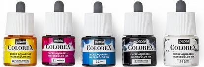 Immagine prodotto Pebeo Inchiostro ad acqua Colorex (Nero Avorio, Bianco, Magenta, Ciano, Giallo primario, 45 ml)