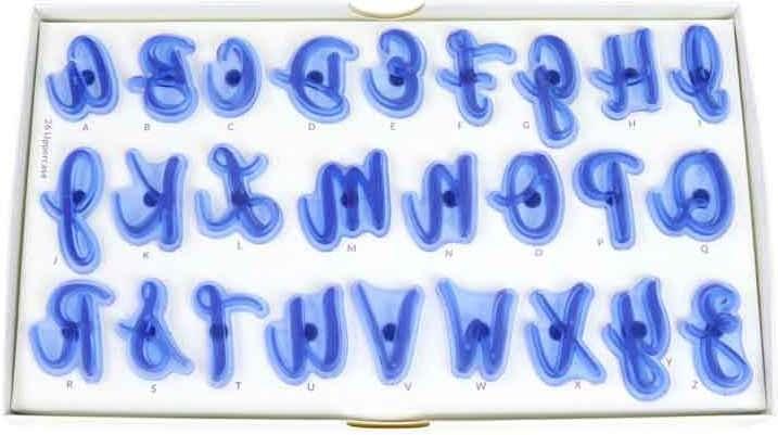 Actual product image PME Letters embossing set