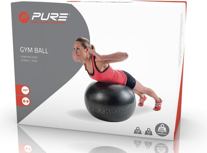 Produktbild Pure2improve 2Improve P2I200080 Exercise Ball, 75 cm, Juodas, PVC (75 cm)