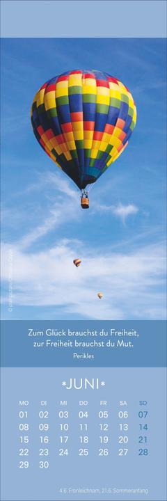 Produktbild Gute Gedanken Lesezeichen & Kalender 2026 (6 x 18 cm, Harter Einband, Deutsch)