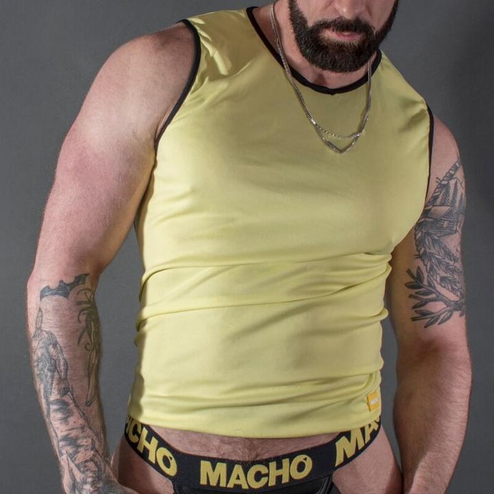 Macho Underwear Chemise Macho Jaune S/M (M)