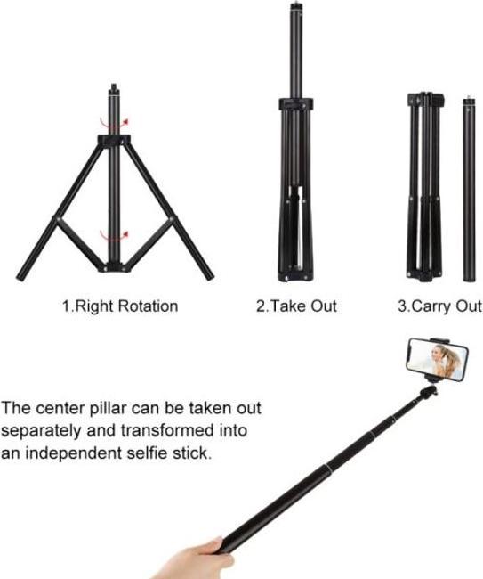 Actual product image Puluz 1.65m Height Tripod Holder (Metal)