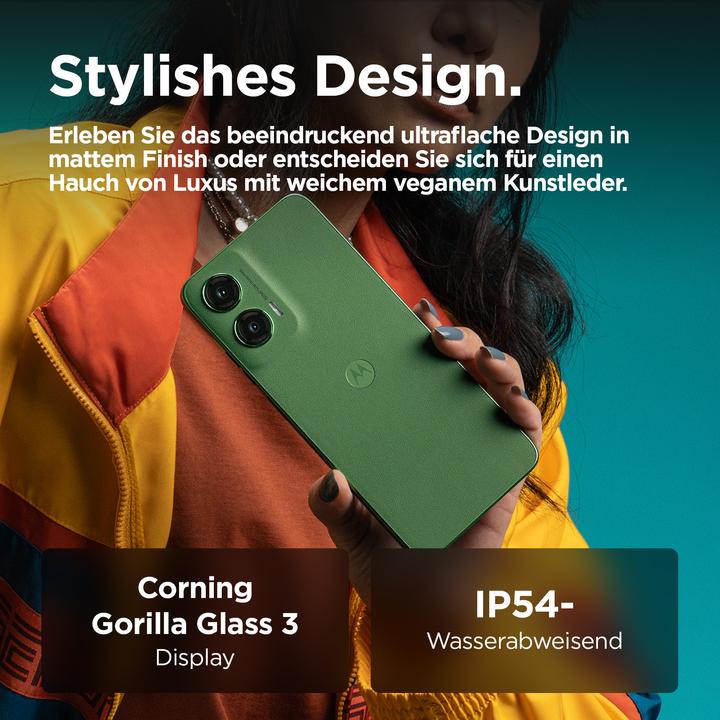 Produktbild Motorola Moto G35 (128 GB, Leaf Green, 6.72", Dual SIM, 50 Mpx, 5G)
