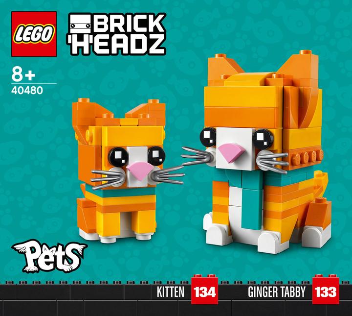Immagine prodotto LEGO BrickHeadz Gatto soriano rosso 40480 (40480, LEGO Brickheadz)