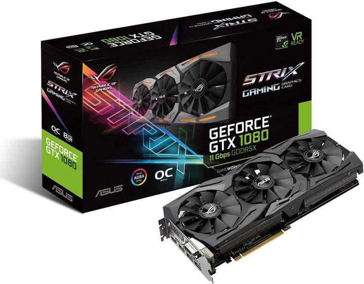 Immagine prodotto ASUS ROG STRIX GeForce GTX 1080 O8G 11GBPS (8 GB)