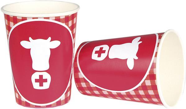 Image du produit Weco 8 gobelets motif vache (8 x)