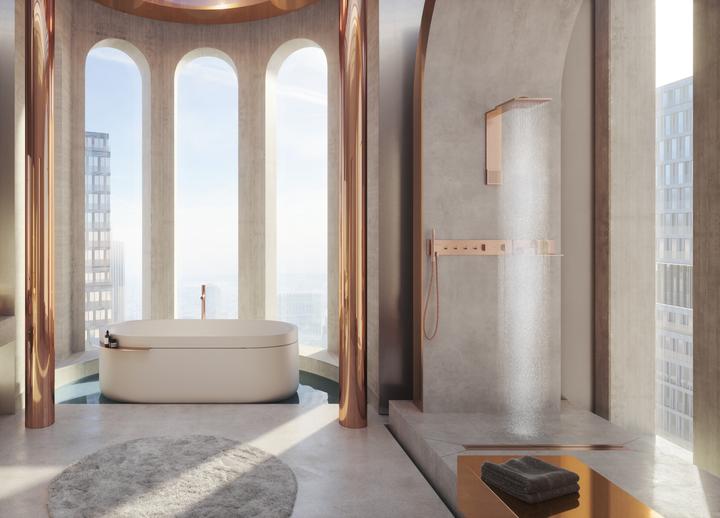 Produktbild hansgrohe AXOR Suite Badewanne, freistehend, 1900x850x630mm, SolidSurface, 2 Personen, 190 Liter (190 l, 200 cm, 90 cm)