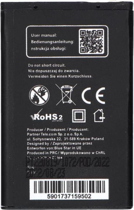 Produktbild Battery Blue Star BLUE STAR battery for NOKIA 6101 / 6100 / 6300 800 mAh
