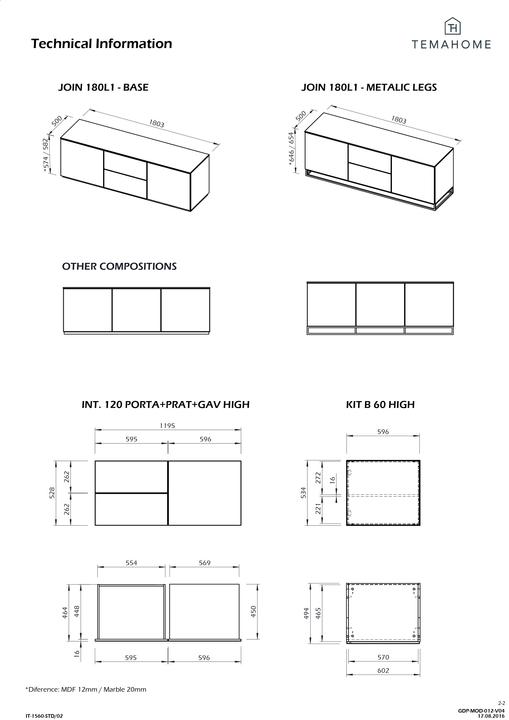 Produktbild Temahome Join 1 (180 x 50 x 57 cm)