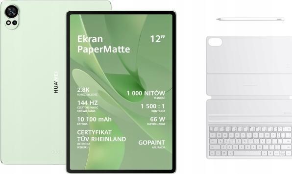 Produktbild Huawei MatePad 12X 12/256GB PaperMatte WiFi žalia + klaviatra + rysik