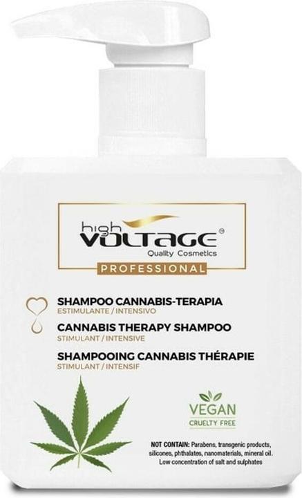 DVA Electric Voltage Cannabis Therapy Shampoo 500ml (500 ml, Flüssiges Shampoo)