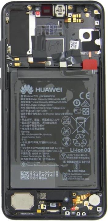 Produktbild Huawei Display-Einheit + Rahmen + Akku P20 Pro schwarz 02351WQK