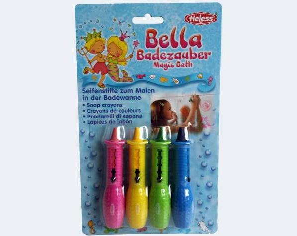 Image du produit Heless 4 crayons à savon Bella Badezauber Blk (Multicolore, 4 x)