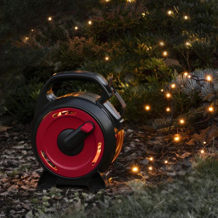 Produktbild Konstsmide 3831-107 Micro LED Lichterkette mit Kabelaufroller (20.43 m)