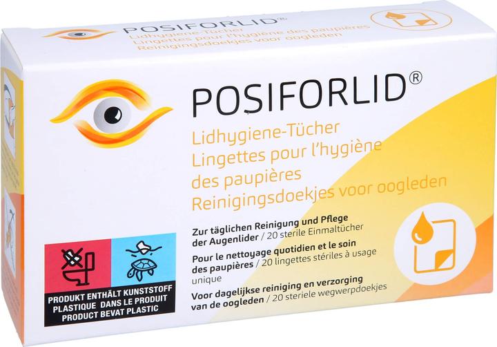 Image du produit Pharma Medica Posiforlid lingette hygiénique pour les paupières, 20 pcs TUE (Chiffons de nettoyage)