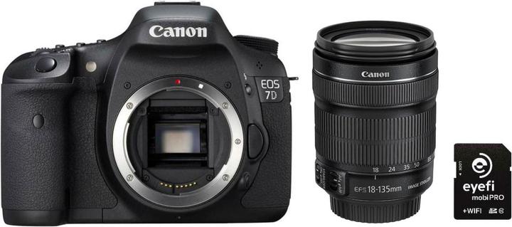 Canon EOS 7D II, 18-135mm, f/3.5-5.6 IS STM Kit con scheda SD da 32GB gratuita (Eye-Fi)