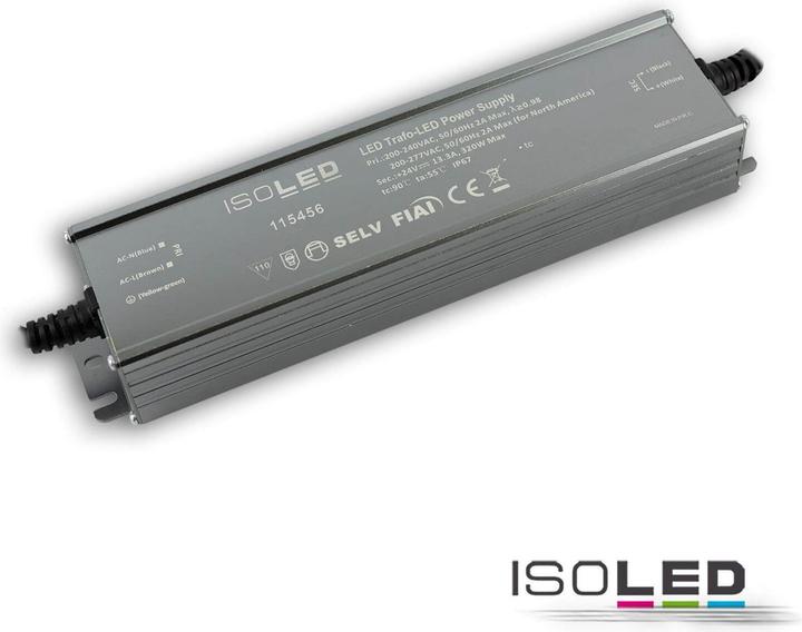 Produktbild Isoled LED Trafo V2, 24V/DC, 0-320W, IP67, SELV