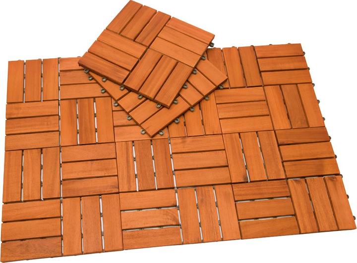 Image du produit Casaria Dalles en bois (33 x, 30 x 30 cm)