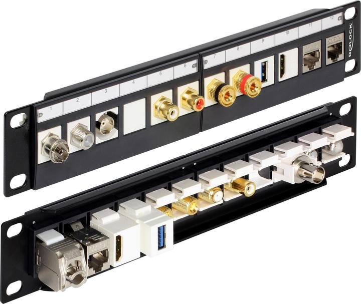 Produktbild Delock Patch Panel Schwarz