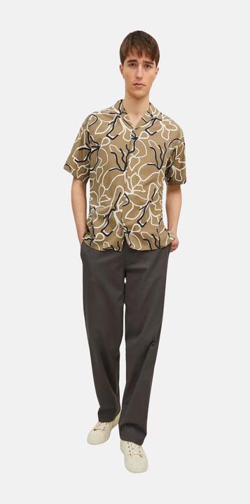 Actual product image Jack & Jones Jprbladrew Print Resort Shirt S/S Ln (L)