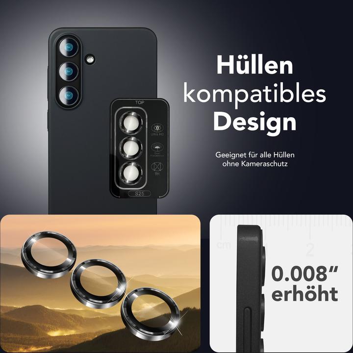 Immagine prodotto Nalia Focus.Pro CLX - Kameraschutz Linsenglas Reflexionsfrei - Camera Lens Protector (1 Pezzo/i, Samsung Galaxy S25)