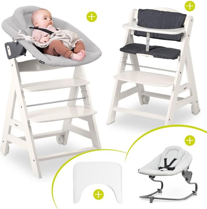 Actual product image Hauck Hochstühle Beta Plus White 5-tlg. Newborn Set - Hochstuhl (Highchair)