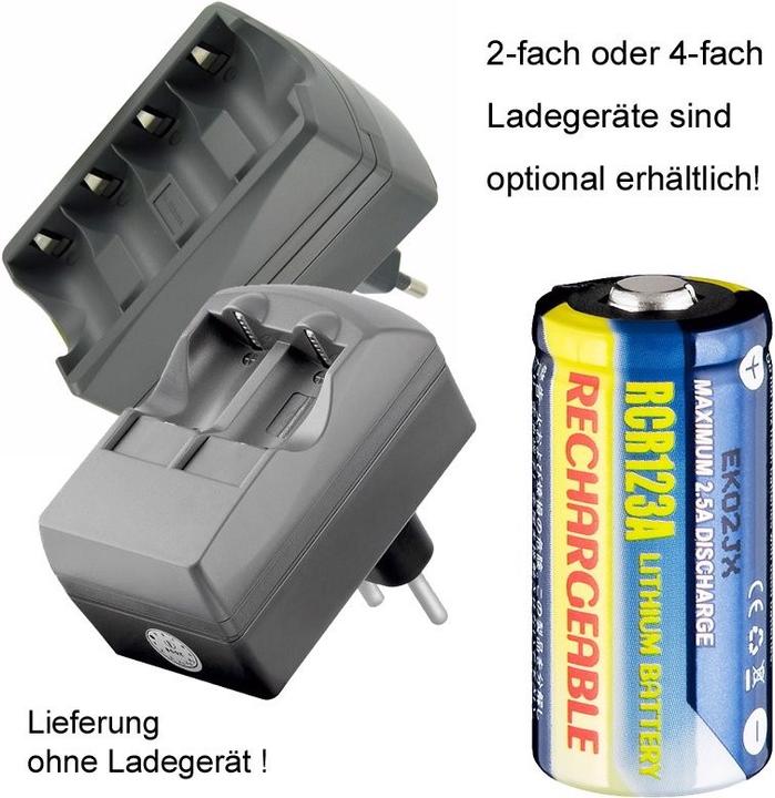 Image du produit AccuCell Pile CR123A (1 pcs, CR123A, 500 mAh)