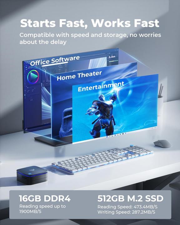 Immagine prodotto NiPoGi Mini PC AK1PLUS Intel Alder Lake N95