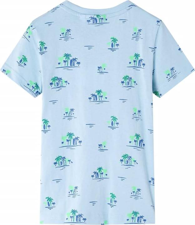 Immagine prodotto VidaXL Maglietta da bambino azzurro 128,Materiale: 100 % cotone,Colore (128)