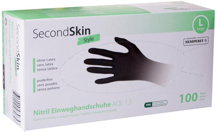 SecondSkin Einweghandschuh Nitril Style (L)