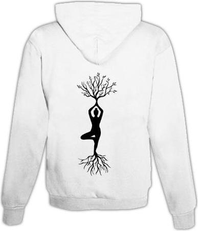 Immagine prodotto Schwesternuhr Felpa con cappuccio Yoga Tree Unisex (M)