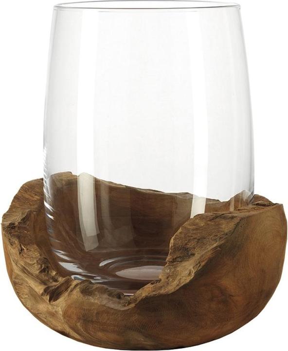 Image du produit Leonardo Photophore Terra avec socle en teck (2 x, 23 x 23 x 23 cm)