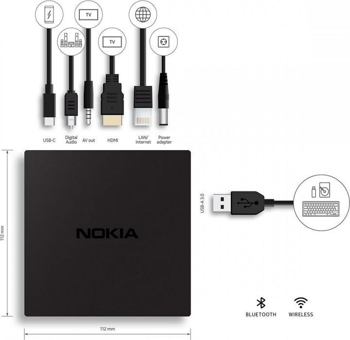 Actual product image Nokia Streaming box 8000 (8 GB, Android 10)