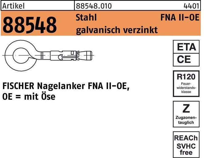 Produktbild Fischer Nagelanker FNA II 6x25 OE (50 Stk.)