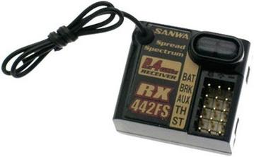 Produktbild Sanwa Empfänger RX-442FS FHSS-2 2.4GHz SURFACE 4 Kanal
